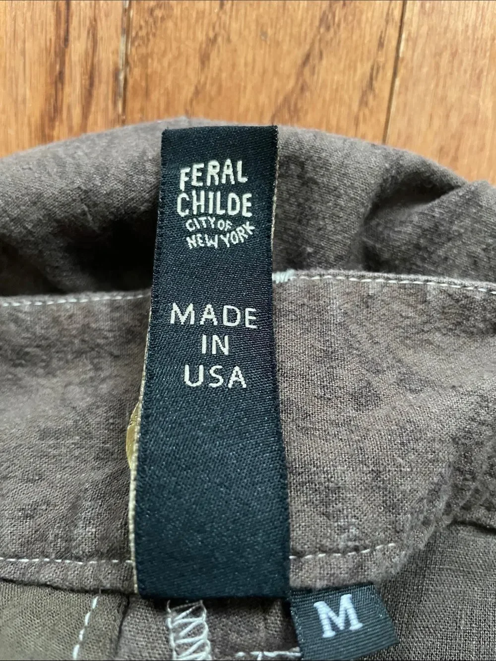 Feral Childe Brown Straight Leg Pants Women’s Sz Medium